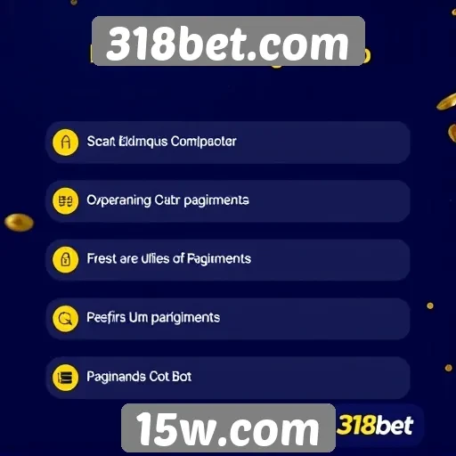 Métodos de pagamento aceitos no site 318bet.com